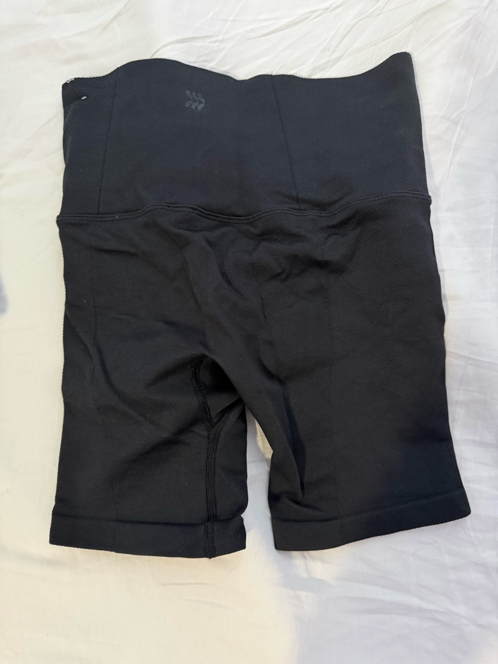 Women's High-Waist Black Bike Shorts